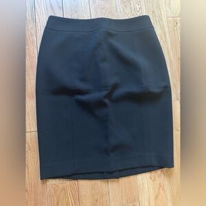 LOFT Black Tailored Pencil Skirt